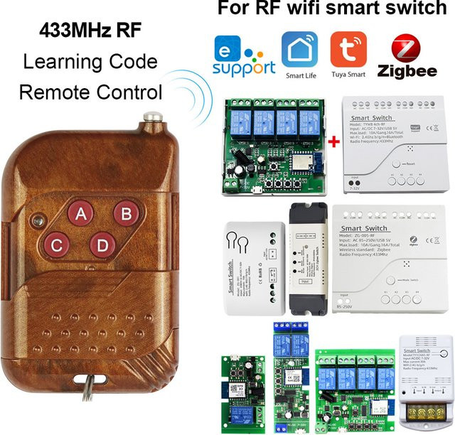 Scimagic-RC Smart Switch RF 433MHz mit eWeLink Tuya Zigbee-Modulen und 1527 Lerncode zur kooperativen Verwendung - Bild 1
