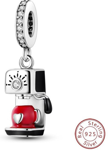 Charm 925 Silber, Perle, Zirkonia, Damen - Bild 1