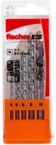 fischer Steinbohrer D-S Set 5-teilig mit Carbide-Spitze in Silber - Bild 1