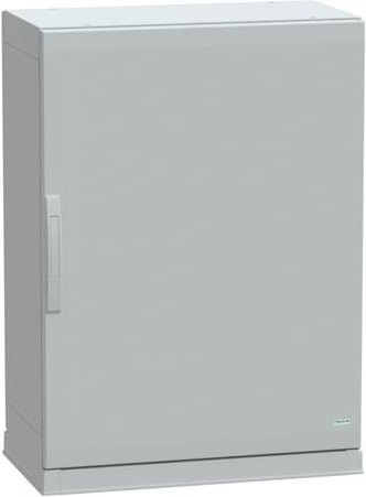 Schneider Electric Polyestergehäuse PLAZ mit Sockelrahmen und offenem Boden in Grau, B/T/H: 100 x 75 x 42 cm, IP54 - Bild 1