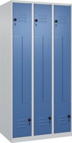 C+P Z-Spind Classic PLUS Spind mit 6 Fächern, Sicherheits-Drehriegel, H x B x T: 185 x 90 x 50 cm - Bild 1