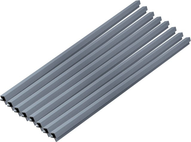 HOME DELUXE WPC Eckprofil SANO für Fassadenverkleidung DUVAR, 8er Set, Hellgrau - Bild 1