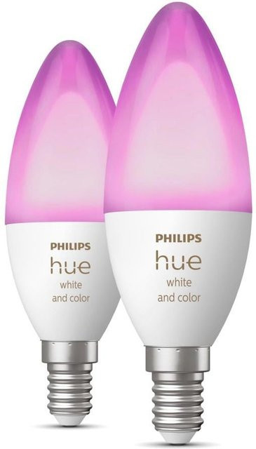 Philips Hue White & Color Ambiance LED-Kerzen E14 2er-Pack, mehrfarbig und weiß - Bild 1