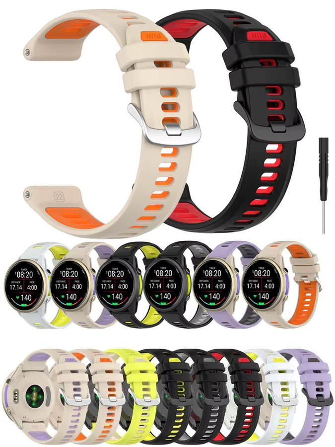 Silikonarmband Garmin Forerunner, zweifarbig, Unisex - Bild 5