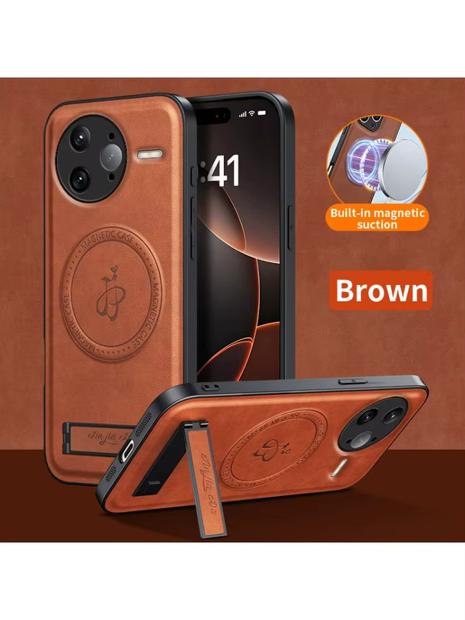 Magnetische Business Leder Schutzhülle für Xiaomi POCO X7 F7 Ultra Pro 5G in Schwarz oder Braun - Bild 7