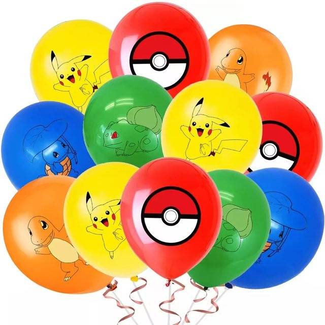 Potdemiel Pokemon Pikachu Latex-Luftballons, 10-teiliges Set oder 20-teiliges Set - Bild 1