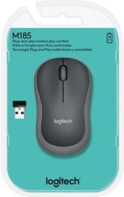 Logitech M185 Wireless Maus, Optisch, Grau, 1000 dpi - Bild 2