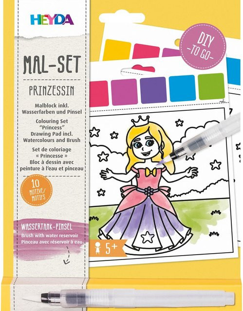 Heyda Mal-Set Prinzessin mit Papier ab 5 Jahren - Bild 1