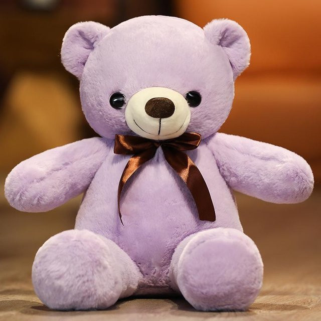 Bai Fen Bai dolls and toys Bär Plüschtier violett - Bild 1