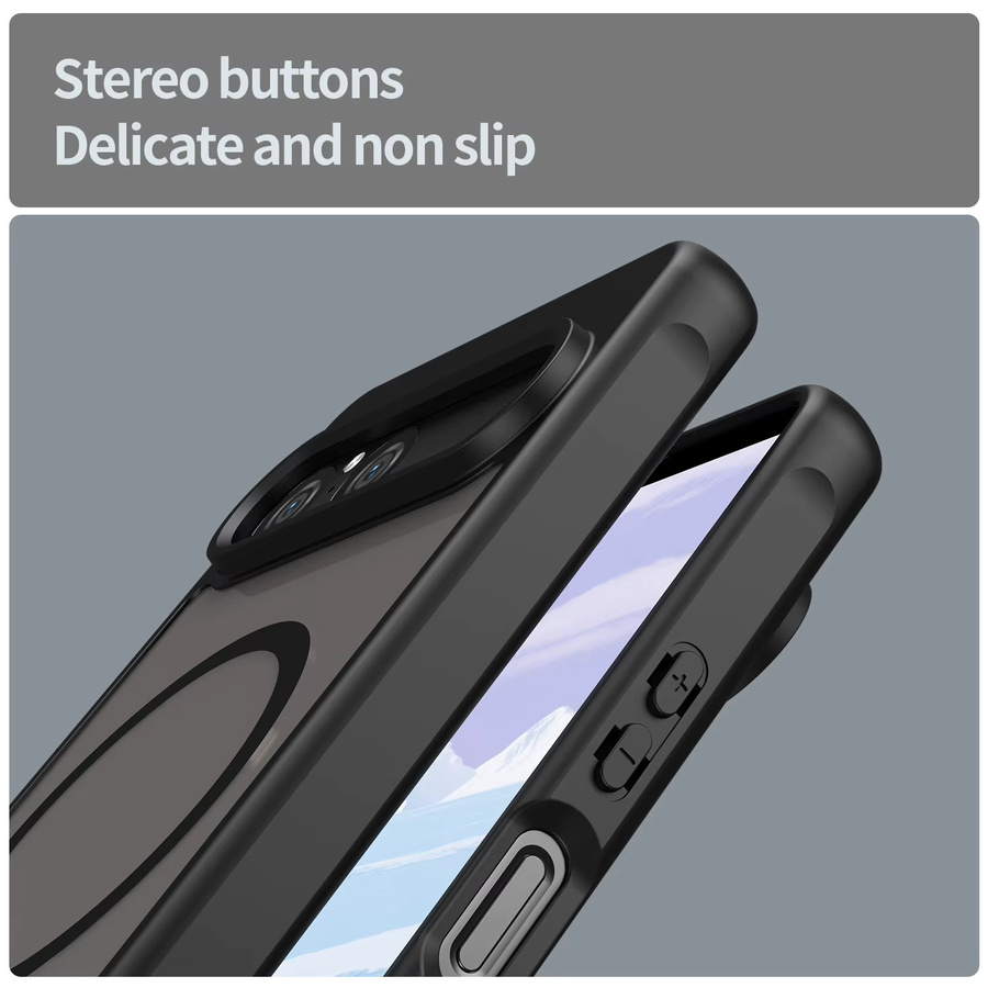 MagSafe Handyhülle für Sony Xperia 1 VII und Xperia 10 VII, stoßfeste Luxus-Rüstung, transparent-lila, matt und durchscheinend - Bild 4