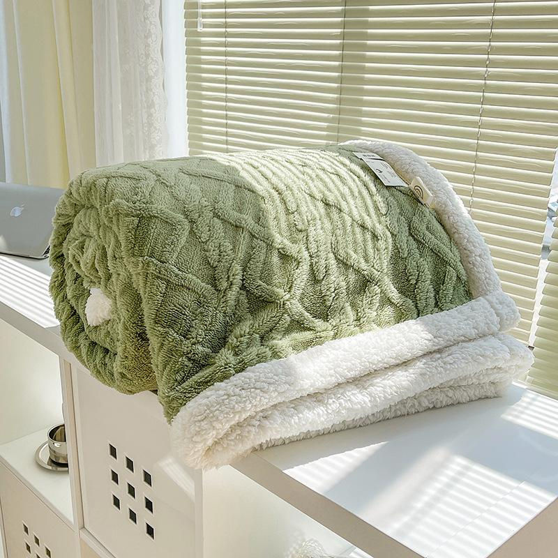 Keep Health Care Winterdecke aus doppelseitigem Flaumplüsch mit 3D-Jacquard, Gelb, B x T: 100 x 150 cm - Bild 7