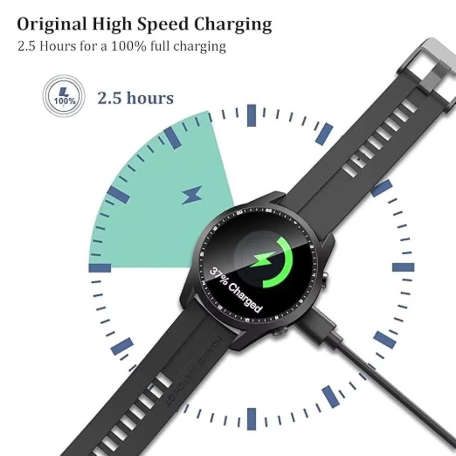 Huawei USB Schnellladegerät Kabel für Smartwatches GT5 Pro GT5 GT4 GT3 Pro GT3 Watch 4 Pro Watch 3, Schwarz - Bild 2