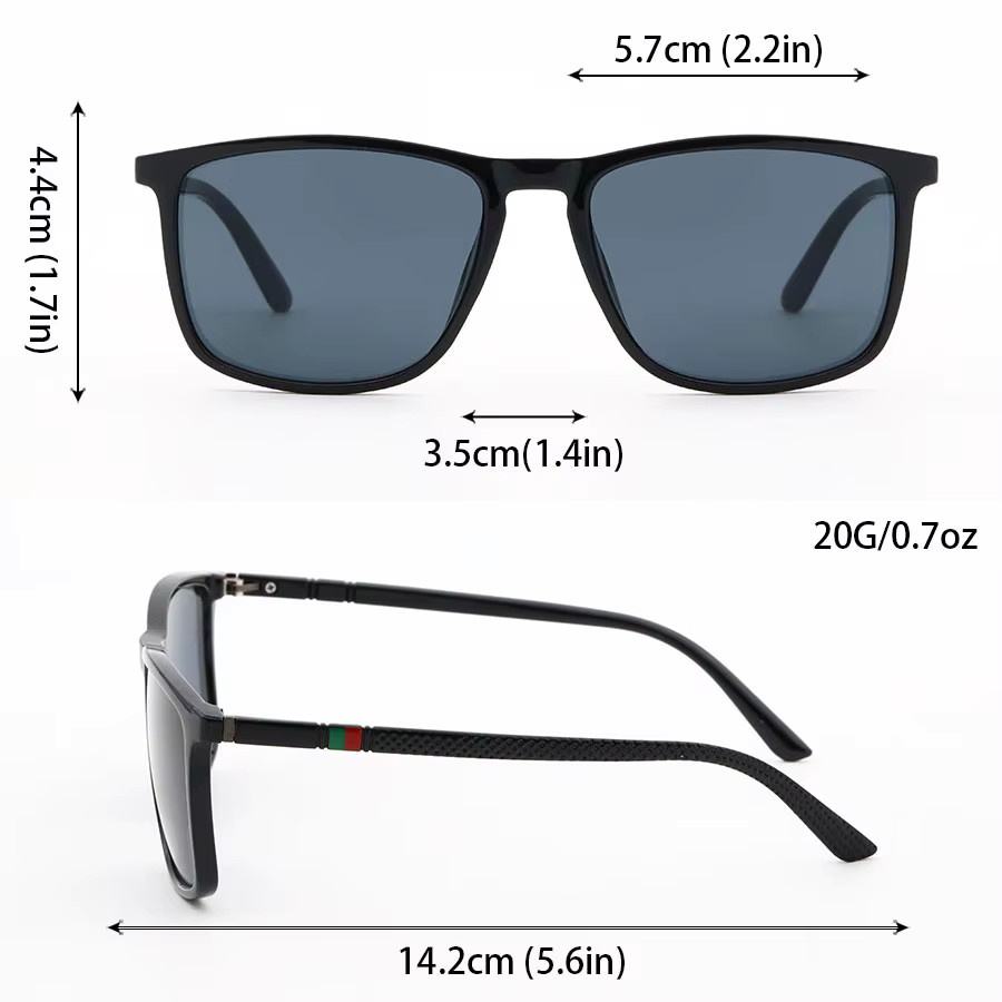 Hindfield Sonnenbrille, Herren, Vollrand, quadratisch, Kunststoff, schwarz - Bild 3