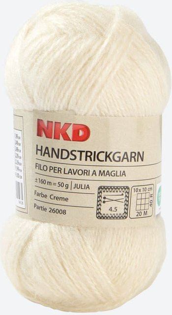 Handstrickgarn NKD-JULIA in Beige, ca. 160 m - Bild 1