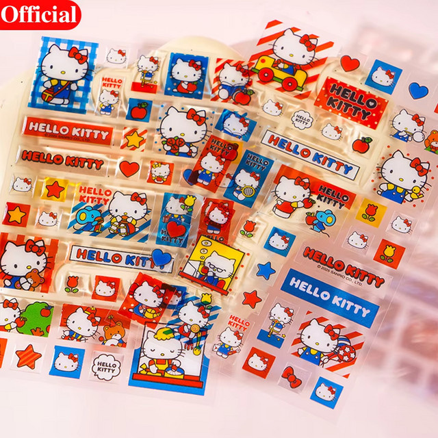 Sanrio Hello Kitty 3D-Kristallaufkleber, multicolor - Bild 1