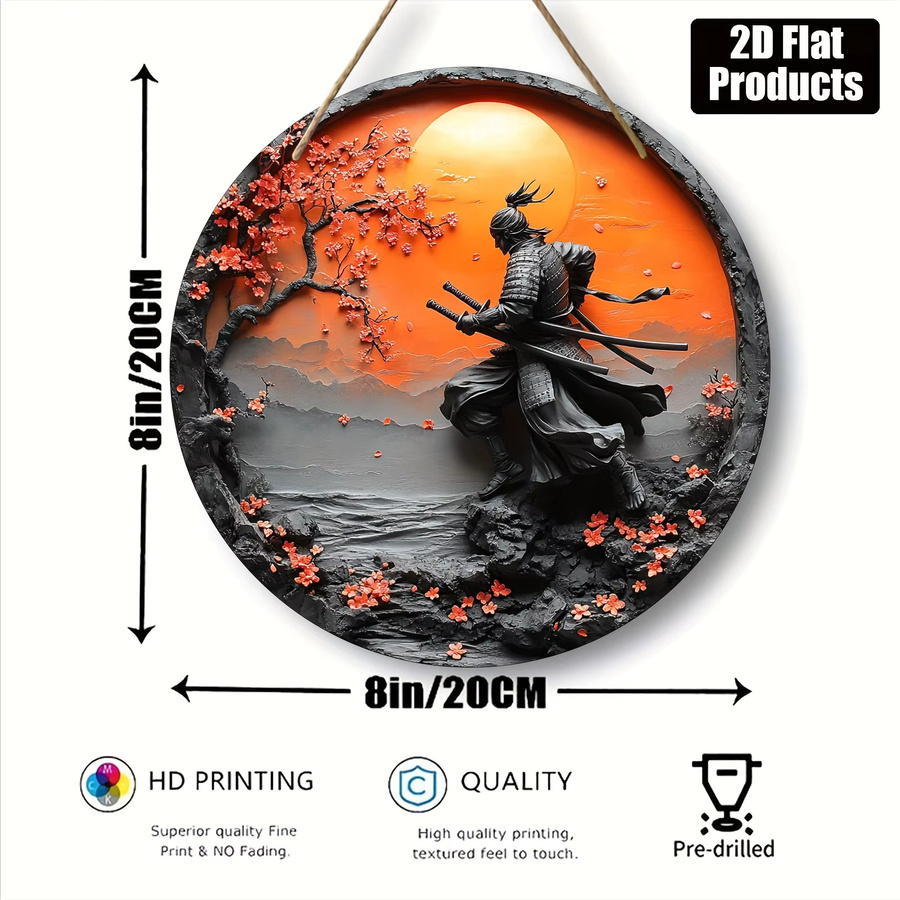 CIFBUY Kampfkunst-Schild, runde dekorative Plakette in Multicolour, Durchmesser: 20,32 cm - Bild 2