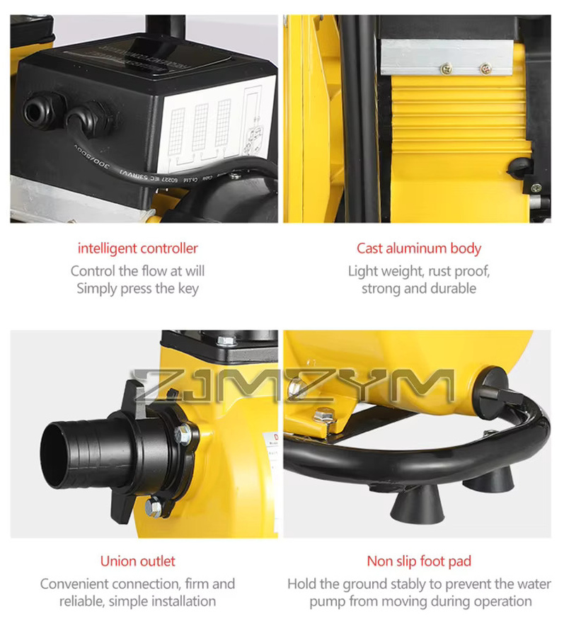 ZJMZYM DC-Solarpumpe mit variabler Frequenz in Gelb, 24 V–72 V, für hohen Durchfluss und großen Hub beim Wassertransfer - Bild 3
