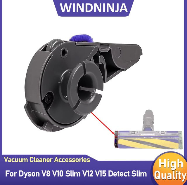 Ersatzteil für Dyson Staubsauger Roller Pinsel Seitenabdeckung und linke Endkappe in Grau für V8 V10 Slim V12 V15 Modelle - Bild 1