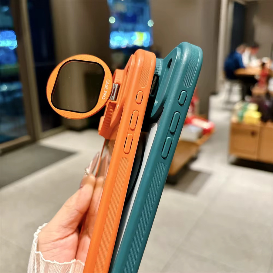 Magnetische Objektivschutzhülle für Apple iPhone 11 bis 17 Pro Max Plus Air, transparent und matt mit Lanyard-Abdeckung und MagSafe-Kompatibilität - Bild 2