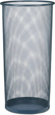 Relaxdays Regenschirmständer aus Stahl in Anthrazit mit Standnoppen, B: 26 cm, H: 50 cm