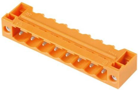 Weidmüller Stiftgehäuse-Platine BL/SL 5.08, Polzahl 50, Rastermaß 5.08 mm, Schwarz/Orange - Bild 1