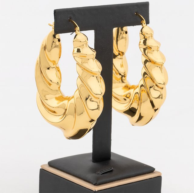 YM Creolen, Gold, Damen - Bild 1