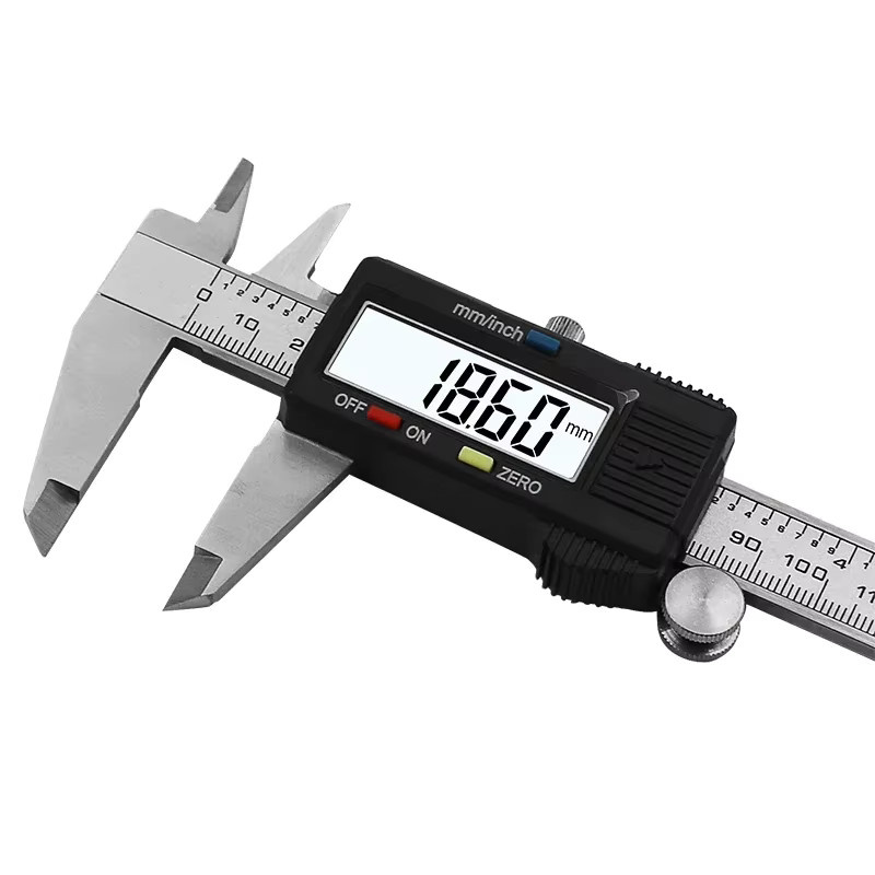 Digitaler Messschieber aus Edelstahl in Silber und Schwarz, 150 mm Messbereich - Bild 2