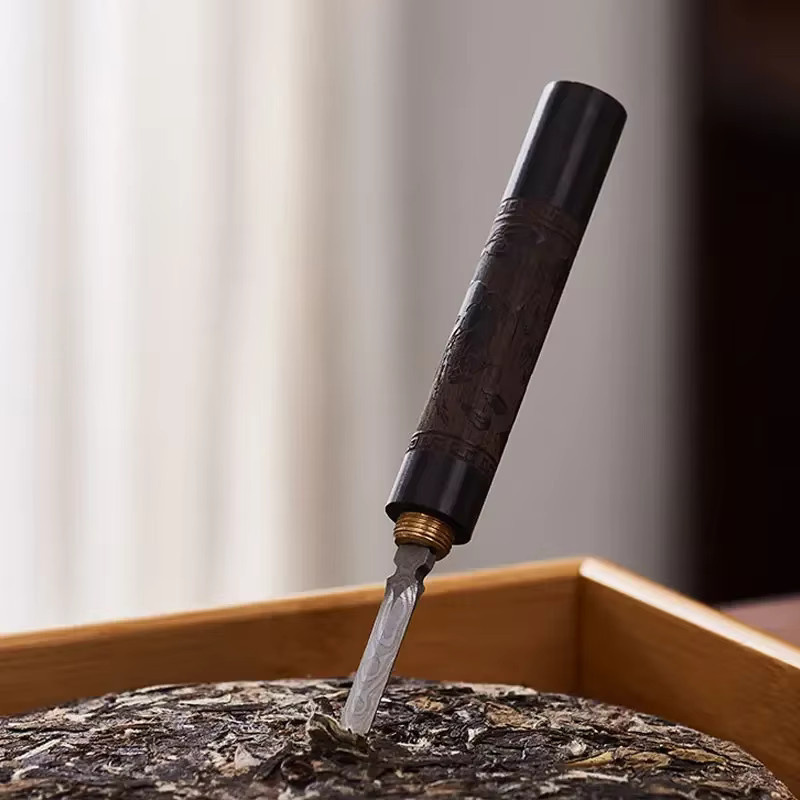 Chinesisches Teemesser als Nadel zum Schneiden von Yunnan Puerh Tee für Pu-Erh-Würfel und Teekuchen - Bild 4