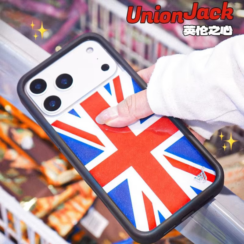 Wildflower Handyhülle mit Union Jack Design für iPhone 12 bis 17 Pro Max Plus in Multicolour, stoßfeste Abdeckung - Bild 3