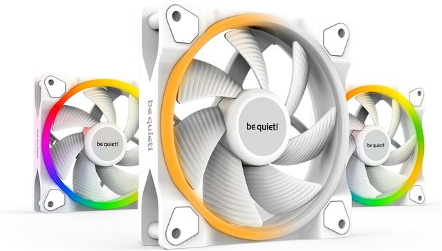 Be Quiet! Light Wings White PWM Gehäuselüfter Triple Pack, Farbe: Weiß, B/H/T: 12 x 12 x 2,5 cm - Bild 2