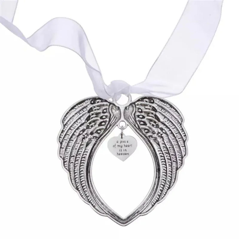 TOMTOP JMS Weihnachtsornament Engel aus Metall in Weiß und Silber für den Weihnachtsbaum - Bild 7