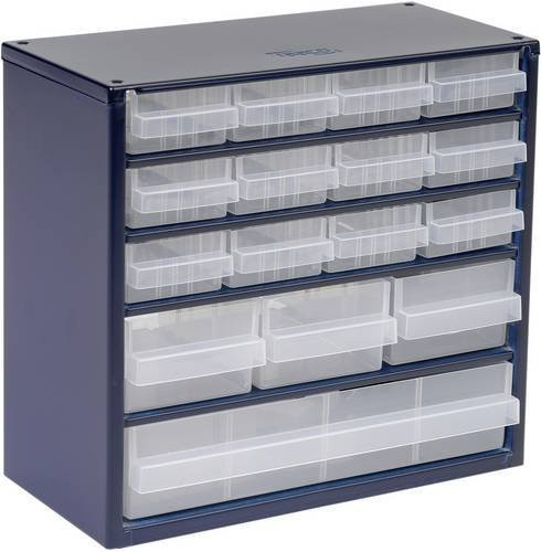 Raaco Kleinteilemagazin 616-123 Blau mit 16 Fächern B/T/H: 30,6 x 15,0 x 28,3 cm - Bild 1