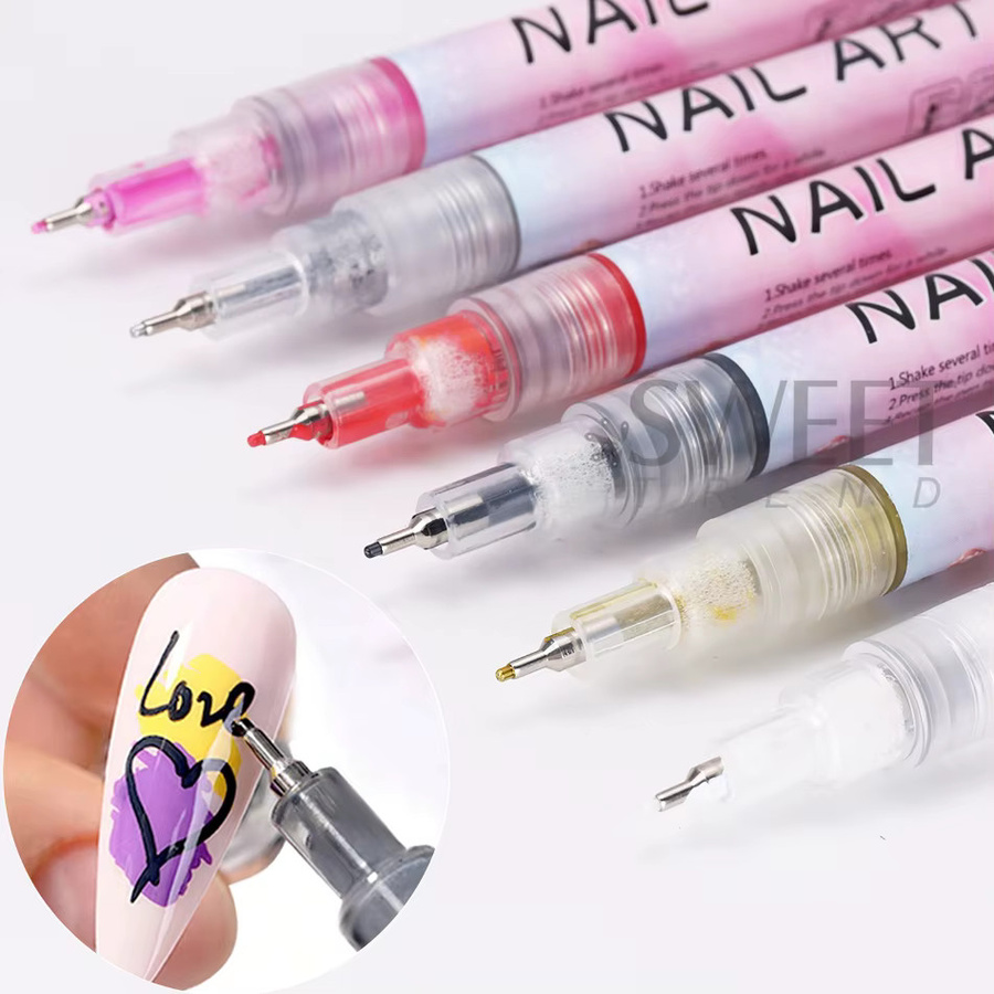 SWEET TREND Nail Art Graffiti Stift-Set, 12 Farben, 0,5 mm - Bild 2