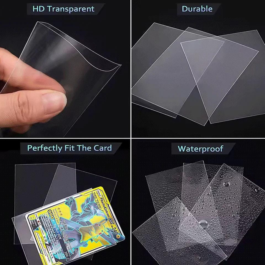 Yiran toy Sammelkarten Schutzhüllen Weiche Transparente Klare Kartenhüllen - Bild 5