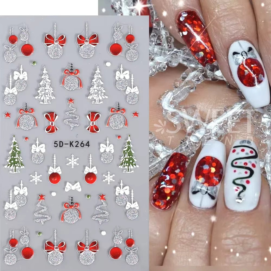 SWEET TREND Nail Art Aufkleber, Weihnachten, Glänzend - Bild 1