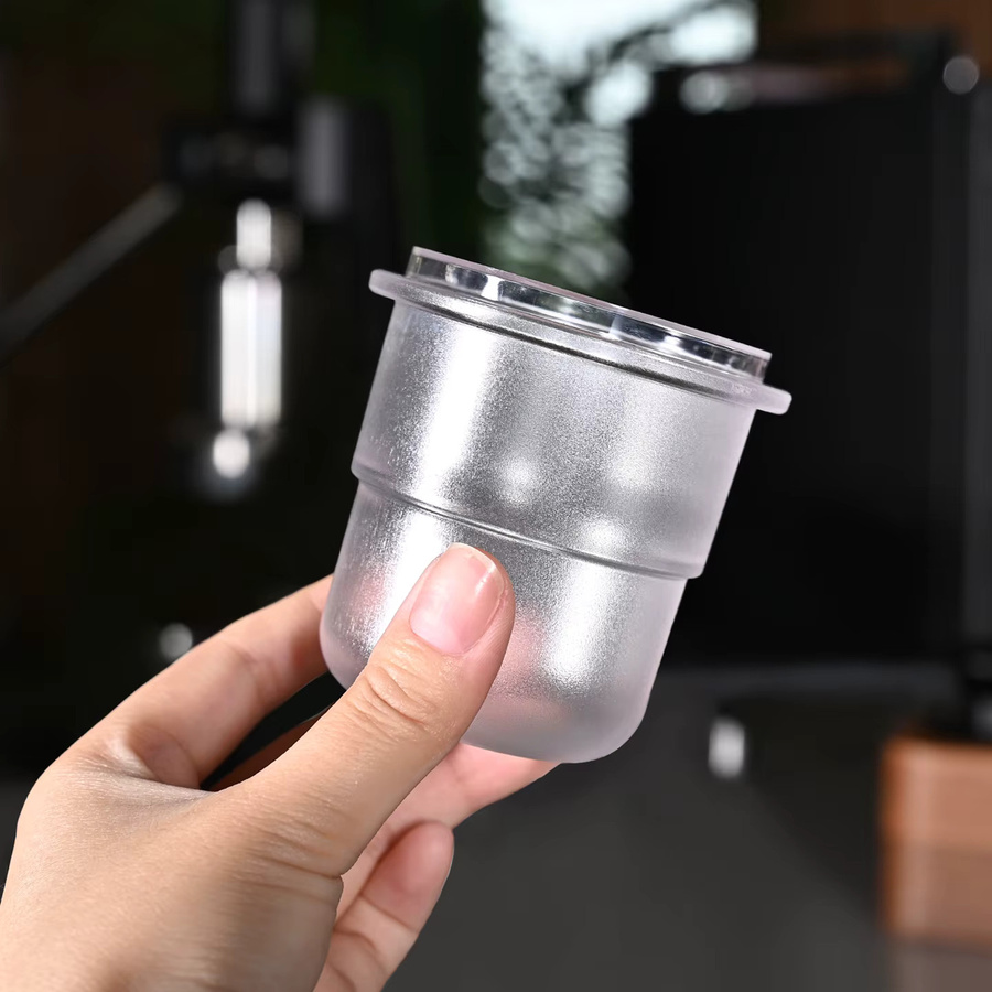 Kacacao Espresso-Dosierbecher transparent mit 58mm Durchmesser für Siebträger-Kaffeemaschinen - Bild 2