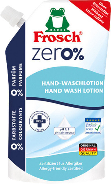 Frosch Handwaschlotion Zero%, 500 ml, mit Urea und Panthenol - Bild 1