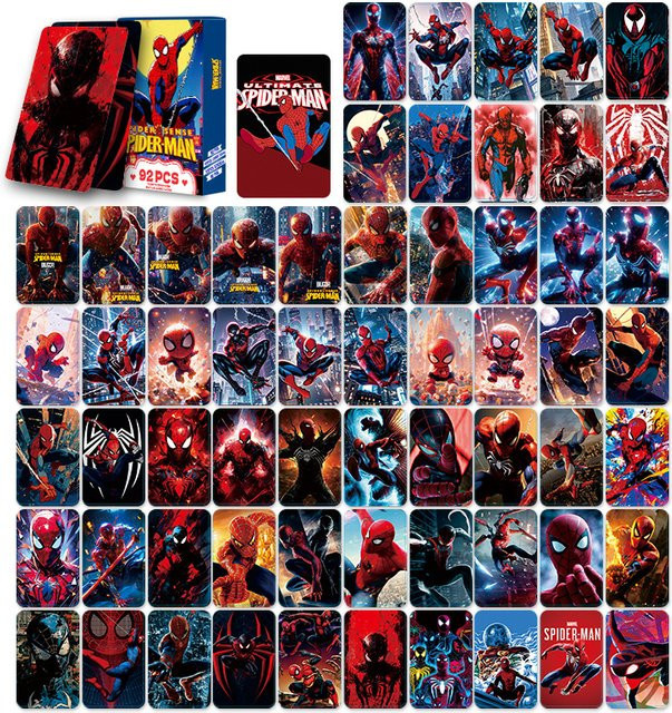 Hot Toys Marvel Spider-Man Lomo-Karten, Sammelkarten, 92 Stück/Box - Bild 1
