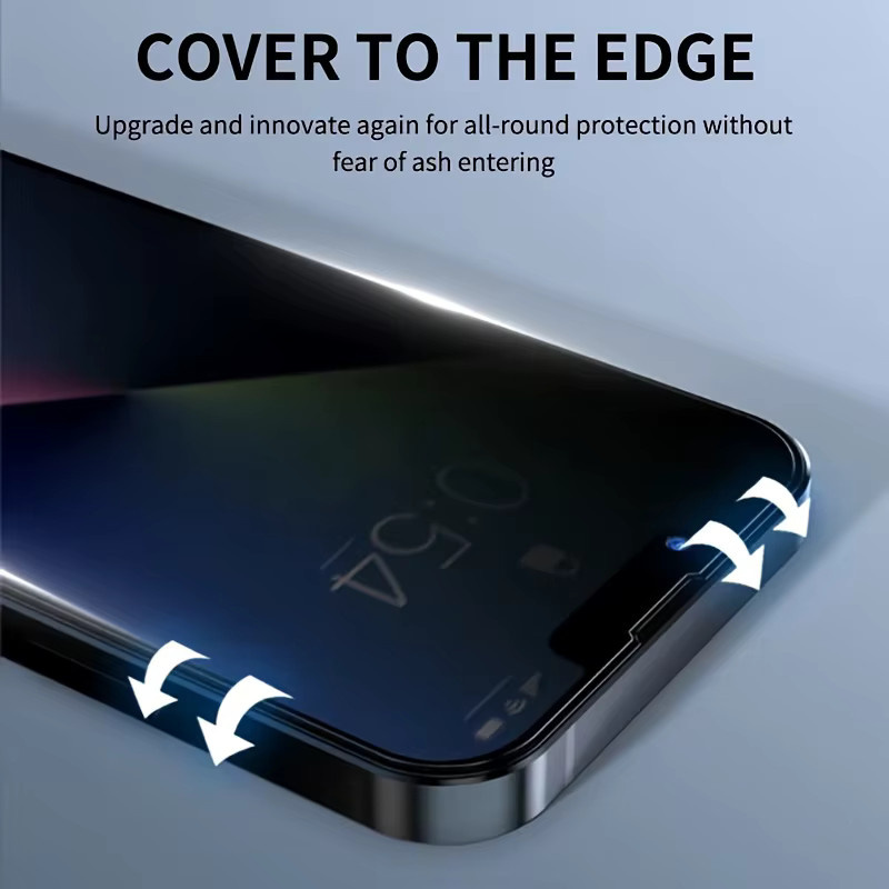 3 Stück Sichtschutz Displayschutzfolie aus gehärtetem Glas für Apple iPhone 11 12 13 14 15 16 17 Pro Max Pro X XR XS Max - Bild 6
