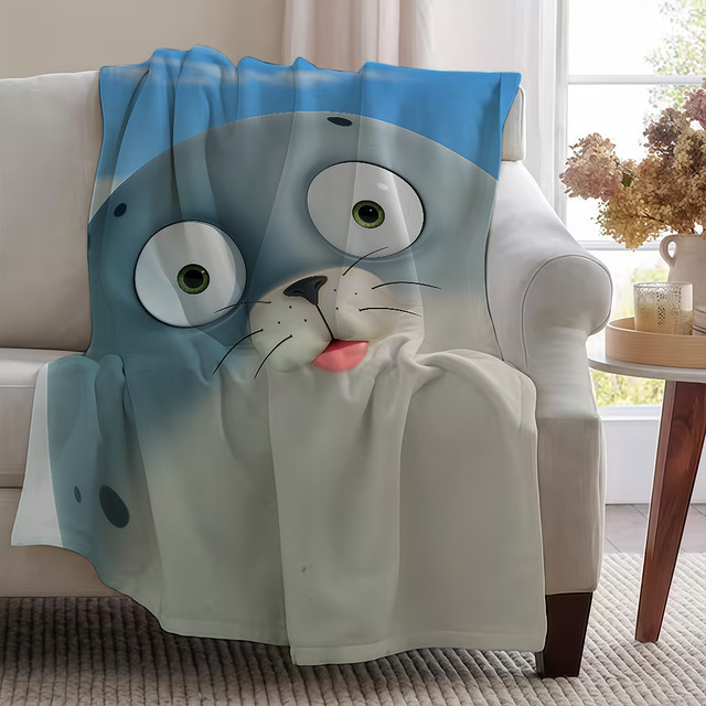 S-SealookS Kuschelige Kinderdecke aus blauem Kunstfell als weicher Überwurf für Bett, Sofa oder Kinderwagen - Bild 1