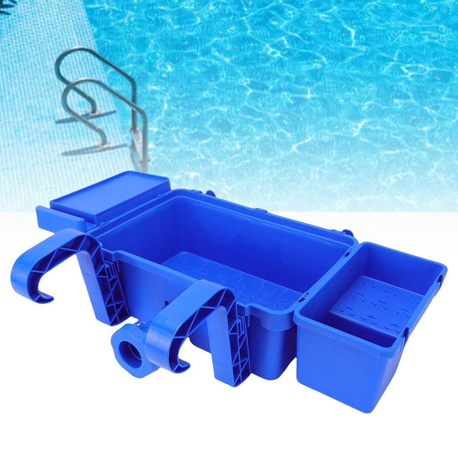KONNWEI Pool-Aufbewahrungskorb als abnehmbarer Hängekorb für die Poolseite zur Aufbewahrung von Handtüchern, Spielzeug und Getränken - Bild 2