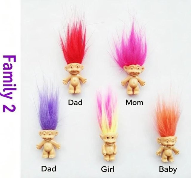 PRELEXT Troll-Puppen Vintage Trolls Glücks-Puppe, Figuren, ab 18 Jahre - Bild 1
