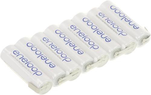 Panasonic eneloop Akkupack F1x8 mit 8x Mignon AA Akkus, NiMH, 9.6V, 1900 mAh, U-Lötfahne - Bild 1
