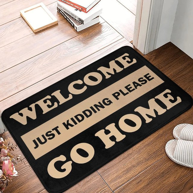 Rutschfeste Vintage Willkommen Fußmatte für Innenbereich, Mehrfarbiger Teppich für Eingang, Küche oder Schlafzimmer - Bild 1