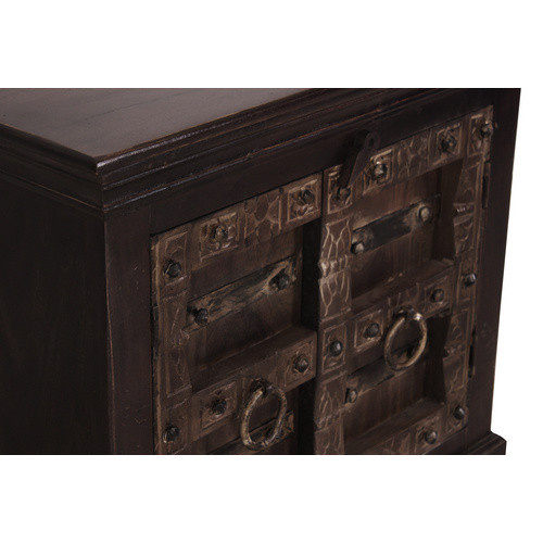 SIT Unterschrank ALMIRAH aus Altholz in Braun, B/H/T: 66 x 60 x 41 cm - Bild 3