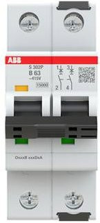 ABB S302P-B63 Leitungsschutzschalter 63A 415V 2CDS382001R0635 - Bild 1