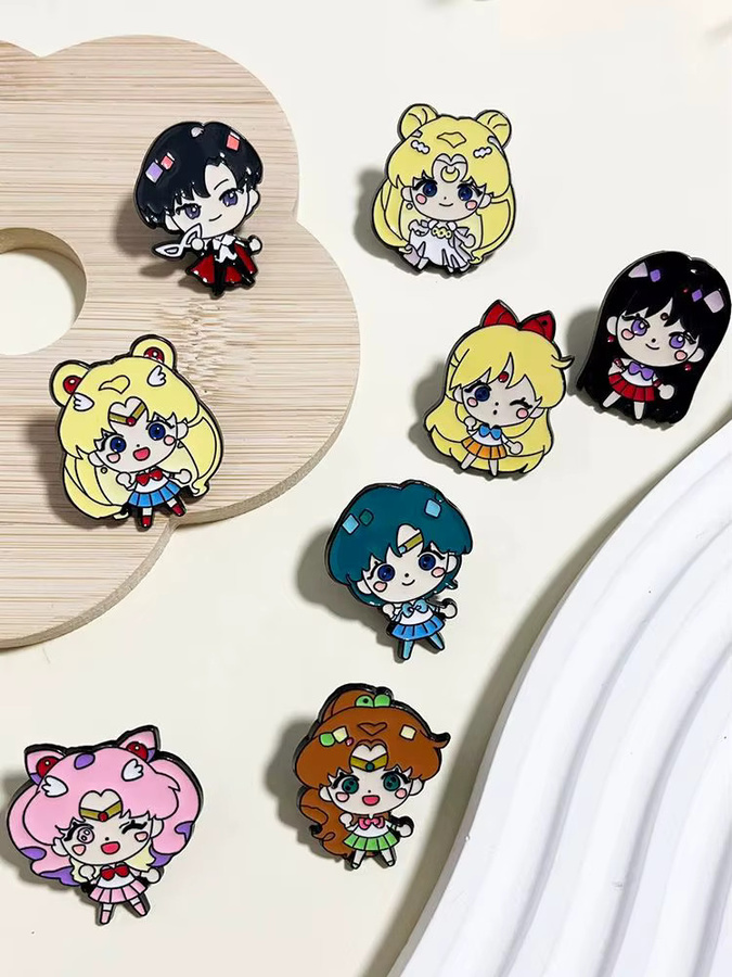Bandai Broschen-Set Sailor Moon, Emaille, Bunt, Damen - Bild 6