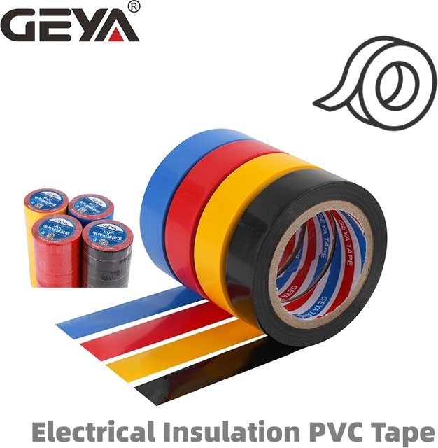 Ultraklebendes und wasserdichtes PVC-Isolierband, 10 Meter Länge, Farben: Schwarz, Rot, Blau, Gelb - Bild 1