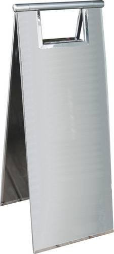 VISO PSG680NX Faltsignal aus Edelstahl in Silber, B: 23 cm, H: 60 cm - Bild 1