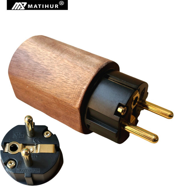 MATIHUR Hifi Audio Power Portable EMI-Filter zur Rauschreduzierung in Braun - Bild 1